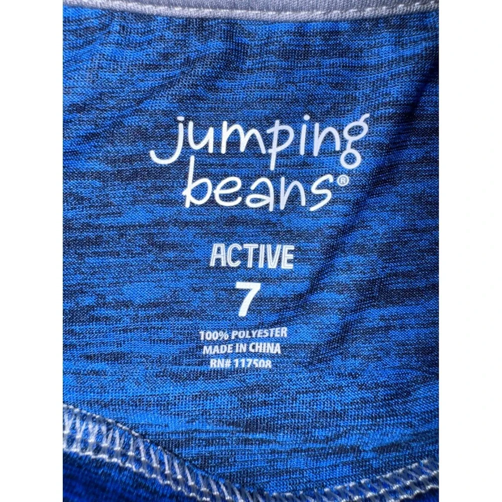 Marvel Jumping Beans Performance Captain America Hulk L/S Shirt Blue Boys Size 7